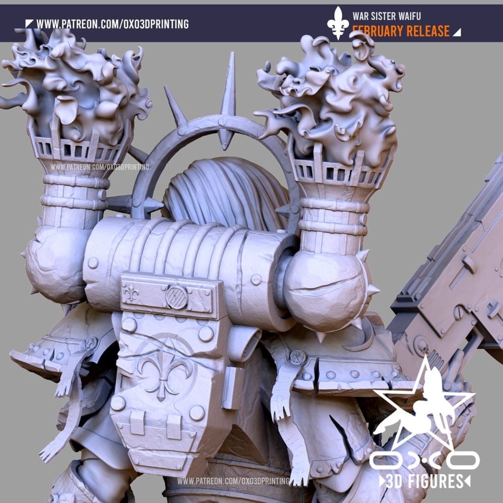 P站图纸印象馆 OXO3D 战锤40K 战争姐妹 OXO3D 战锤40K 战争姐妹