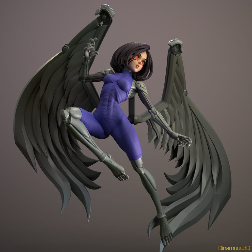 P站图纸印象馆 Dinamuuu 3D 战斗天使 阿丽塔 Dinamuuu 3D 战斗天使 阿丽塔