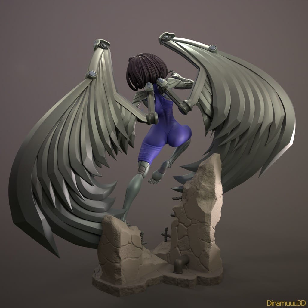 P站图纸印象馆 Dinamuuu 3D 战斗天使 阿丽塔 Dinamuuu 3D 战斗天使 阿丽塔