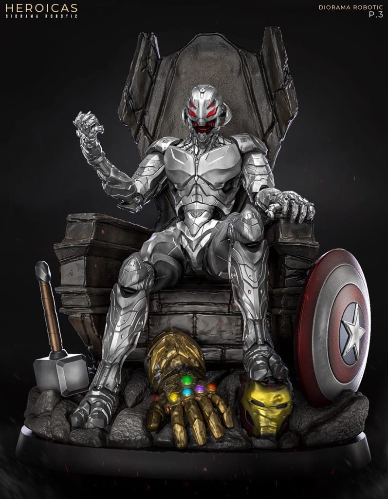 P站图纸印象馆 漫威 奥创 漫威 奥创