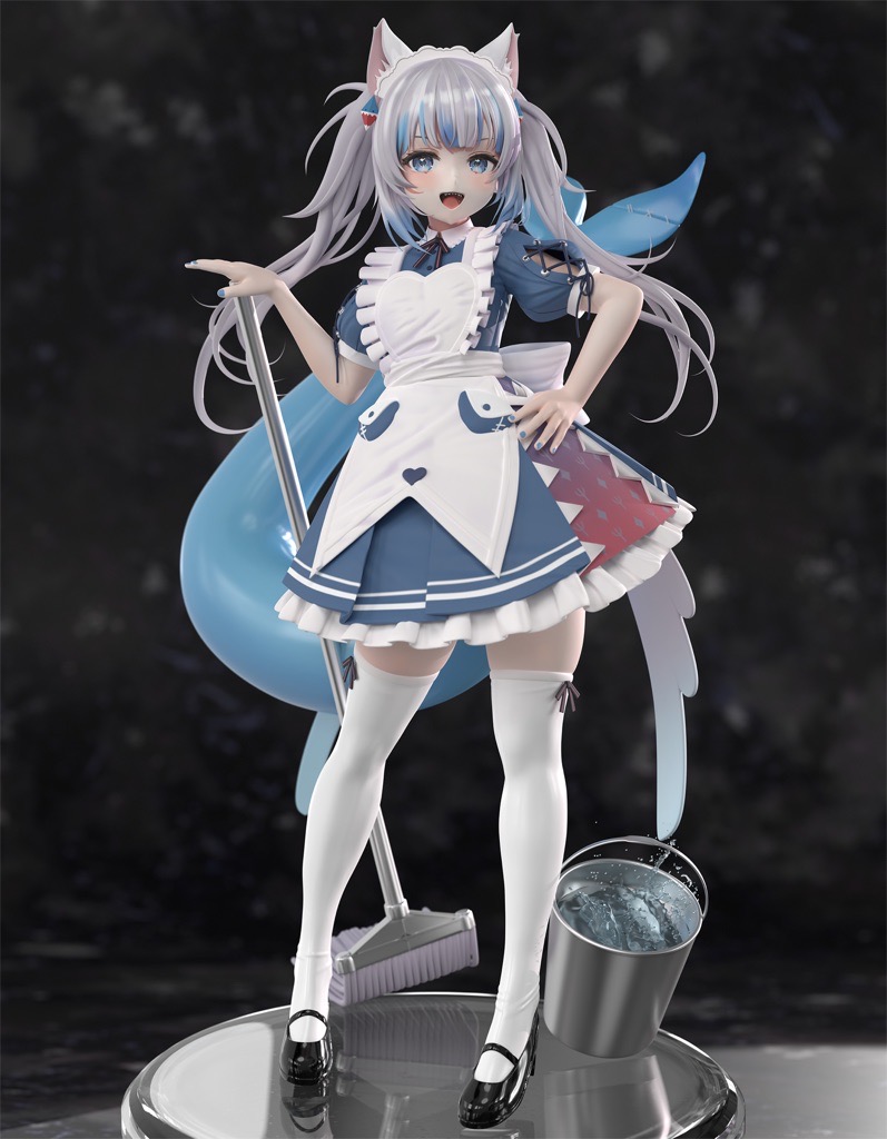 P站图纸印象馆 鲨鱼娘噶呜古拉 鲨鱼娘噶呜古拉