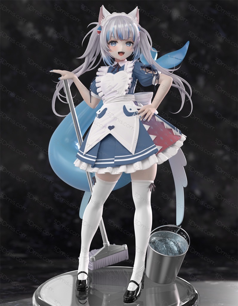 P站图纸印象馆 鲨鱼娘噶呜古拉 鲨鱼娘噶呜古拉