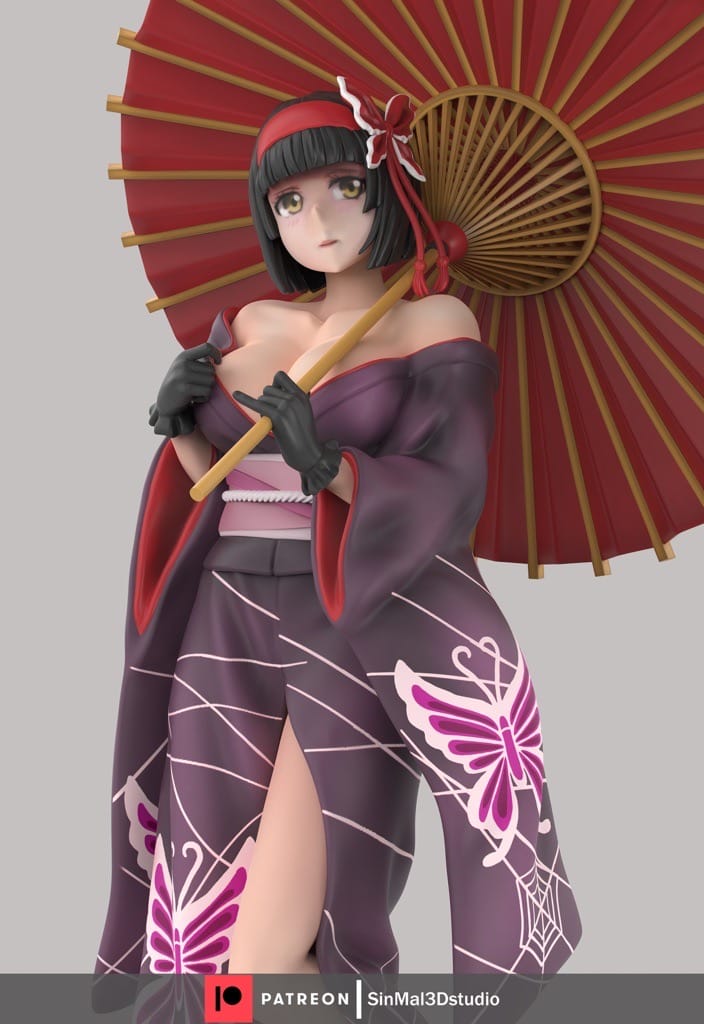 P站图纸印象馆 Sin3Dstudio 天灾黑蜘蛛 澪 Sin3Dstudio 天灾黑蜘蛛 澪