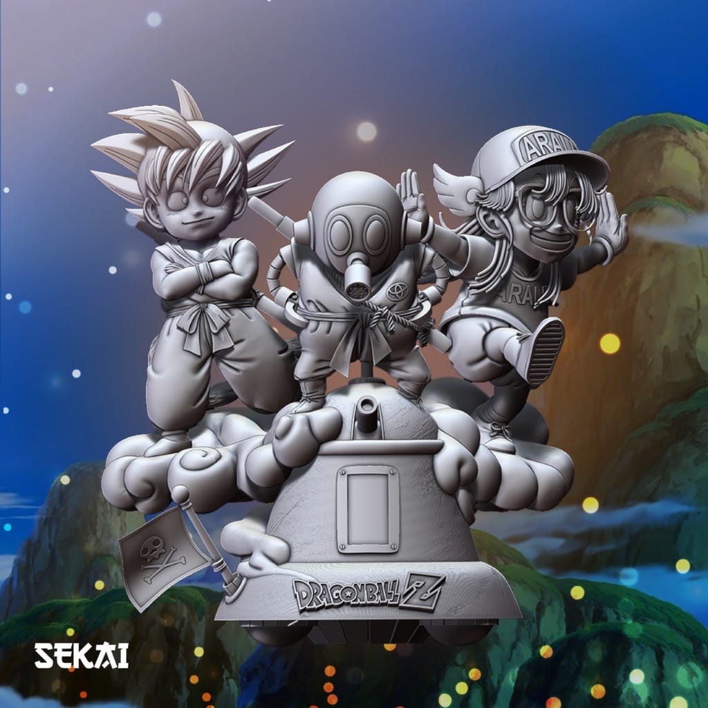 P站图纸印象馆 Sekai 龙珠 悟空和布玛 Sekai 龙珠 悟空和布玛