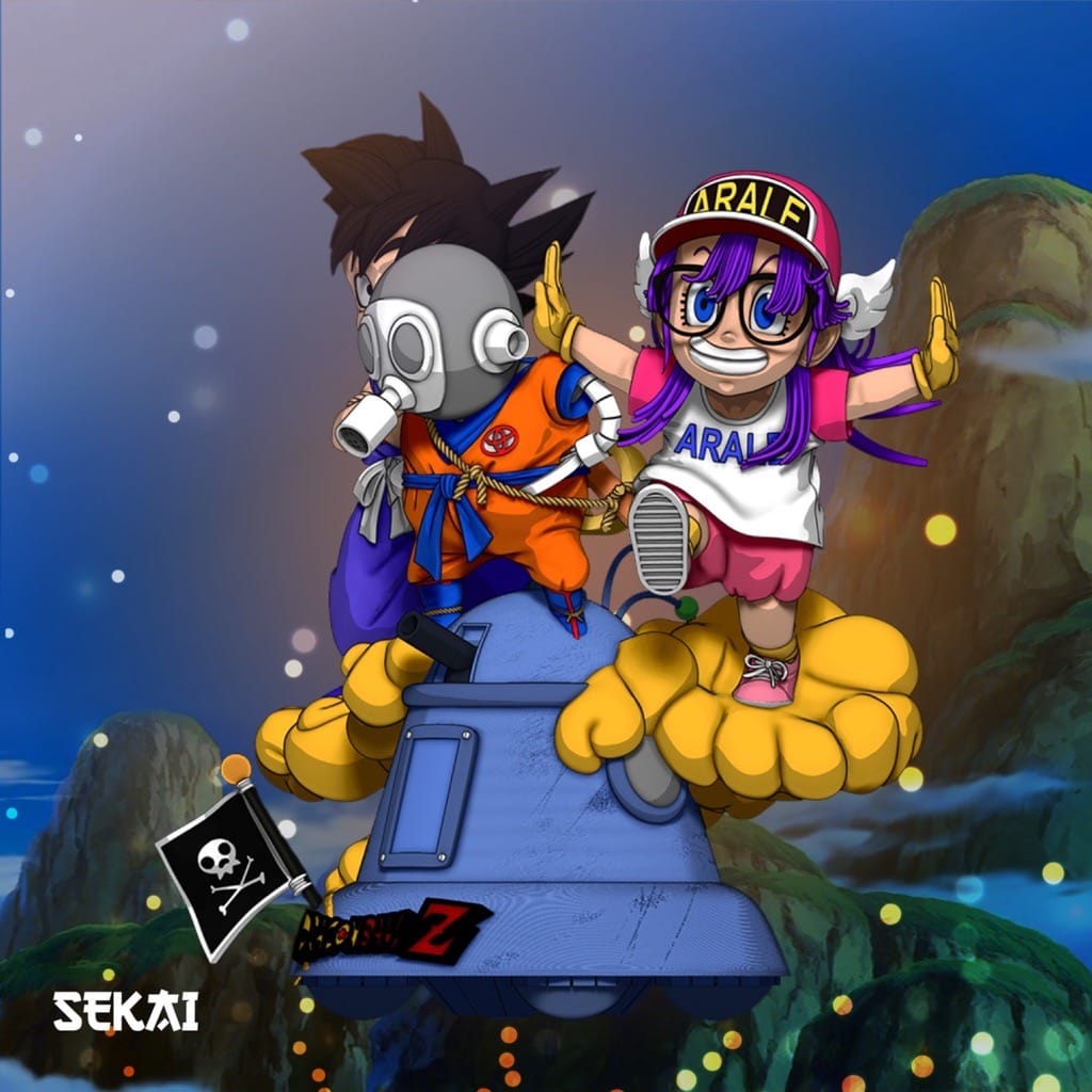 P站图纸印象馆 Sekai 龙珠 悟空和布玛 Sekai 龙珠 悟空和布玛