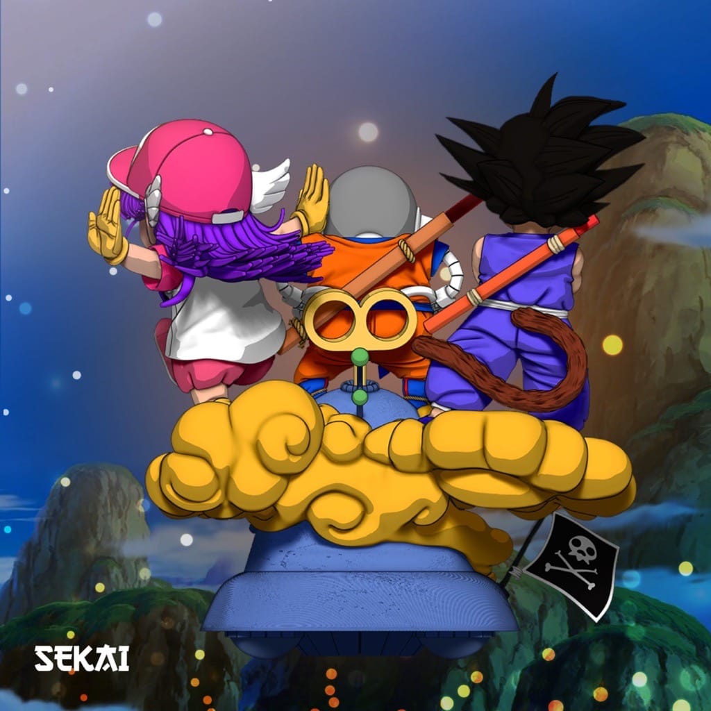 P站图纸印象馆 Sekai 龙珠 悟空和布玛 Sekai 龙珠 悟空和布玛