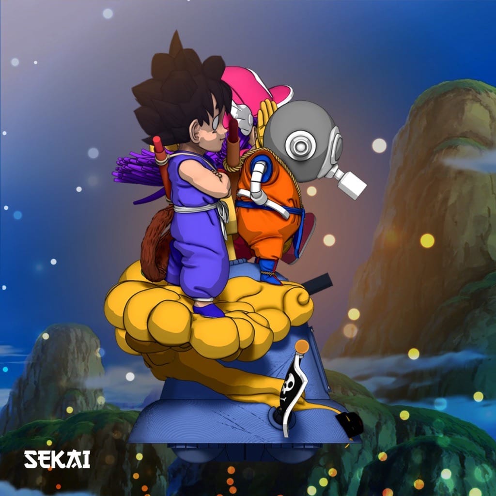 P站图纸印象馆 Sekai 龙珠 悟空和布玛 Sekai 龙珠 悟空和布玛