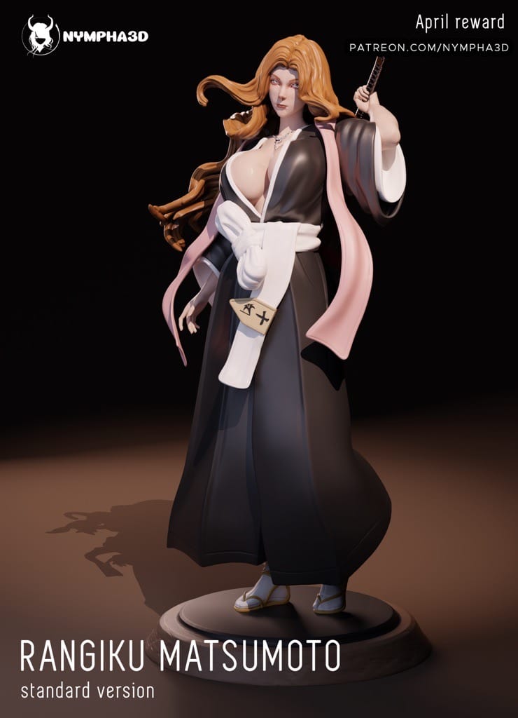 P站图纸印象馆 NYMPHA 3D 死神 松本乱菊 NYMPHA 3D 死神 松本乱菊