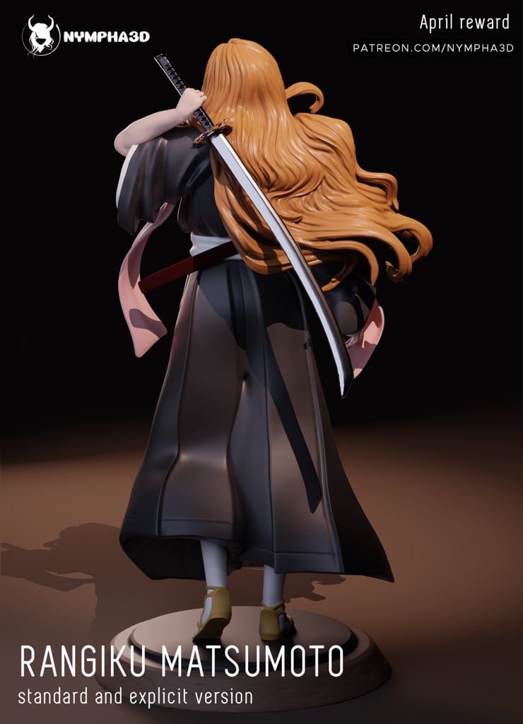 P站图纸印象馆 NYMPHA 3D 死神 松本乱菊 NYMPHA 3D 死神 松本乱菊