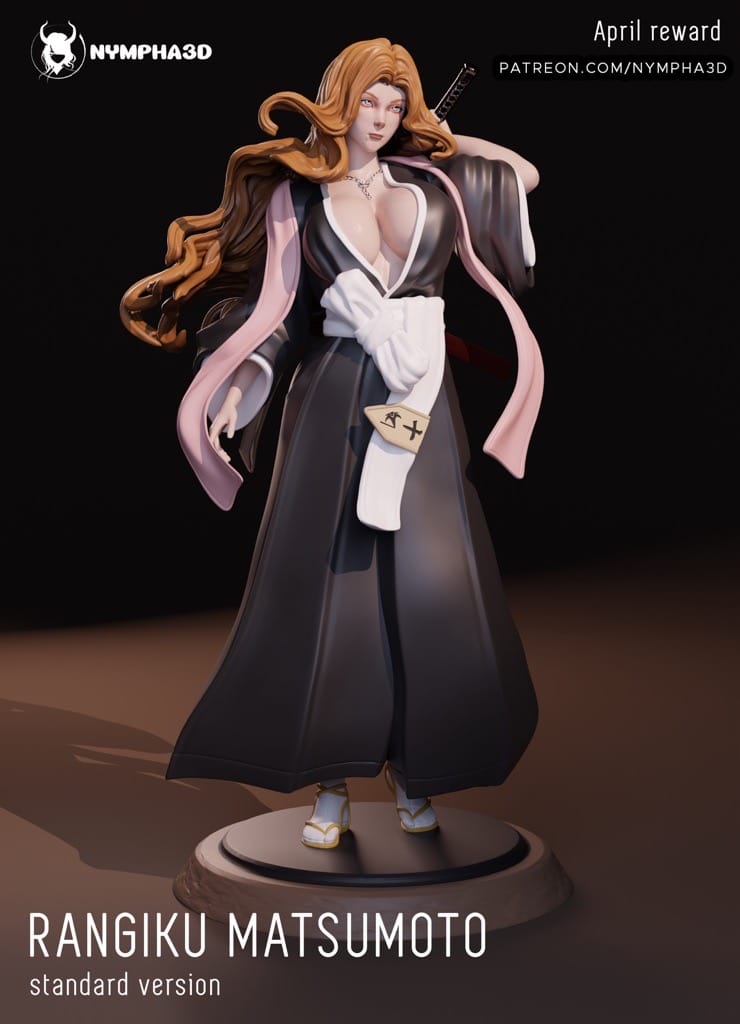 P站图纸印象馆 NYMPHA 3D 死神 松本乱菊 NYMPHA 3D 死神 松本乱菊