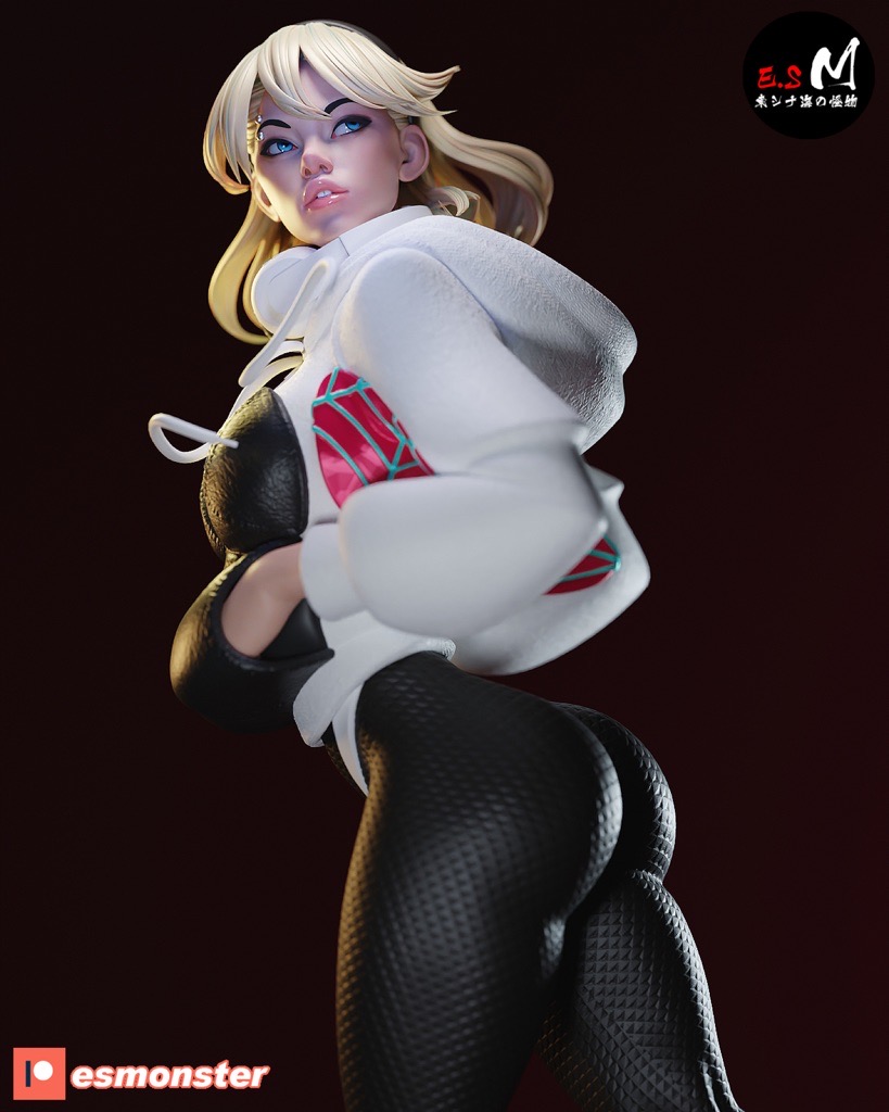 P站图纸印象馆 ESMonster 漫威 蜘蛛格温 ESMonster 漫威 蜘蛛格温