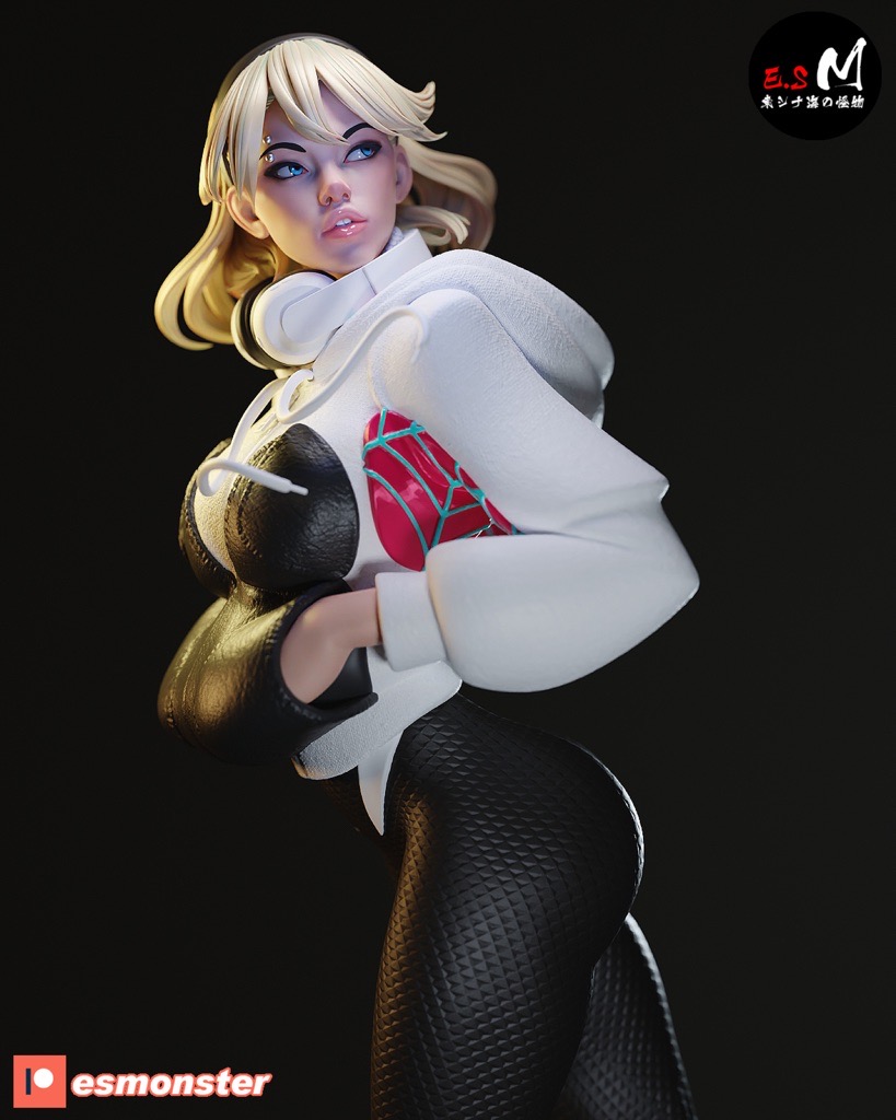 P站图纸印象馆 ESMonster 漫威 蜘蛛格温 ESMonster 漫威 蜘蛛格温