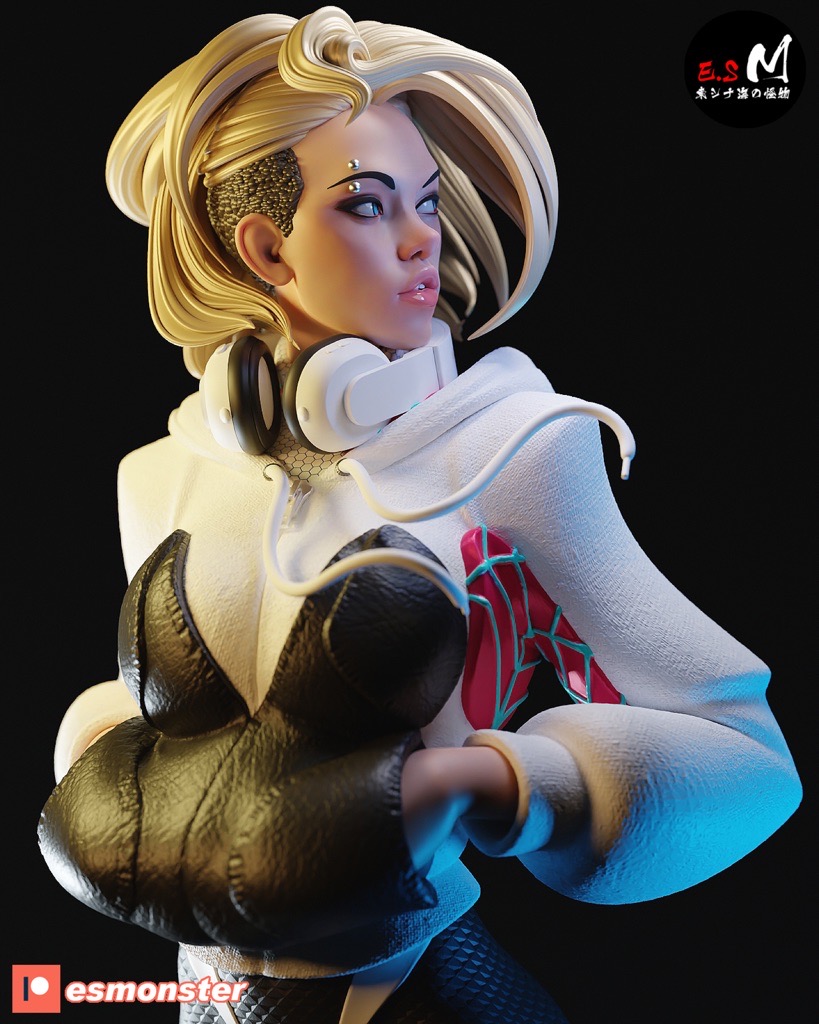 P站图纸印象馆 ESMonster 漫威 蜘蛛格温 ESMonster 漫威 蜘蛛格温