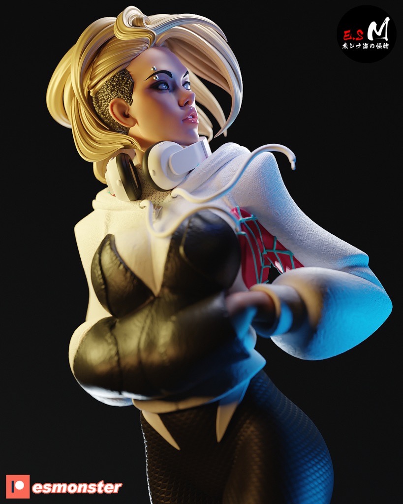 P站图纸印象馆 ESMonster 漫威 蜘蛛格温 ESMonster 漫威 蜘蛛格温