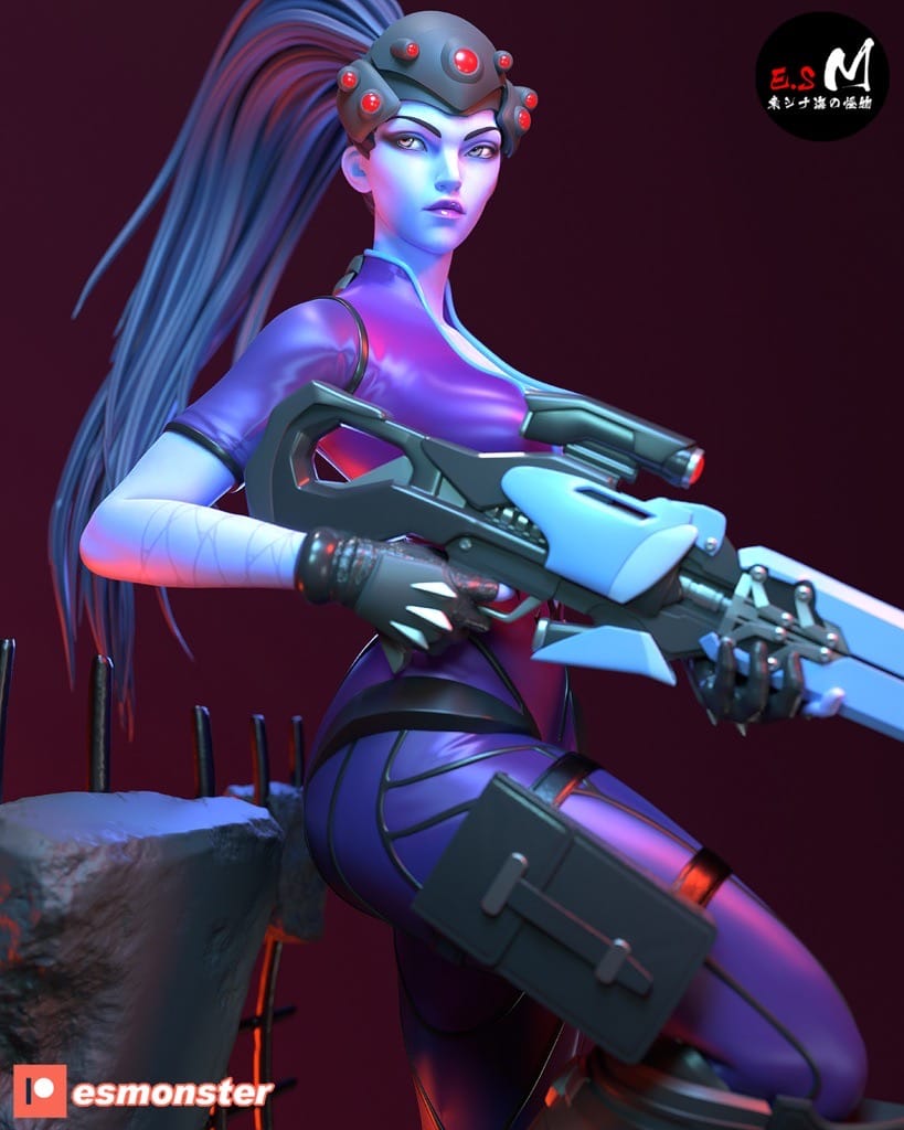 P站图纸印象馆 ESMonster 守望先锋 黑百合 ESMonster 守望先锋 黑百合