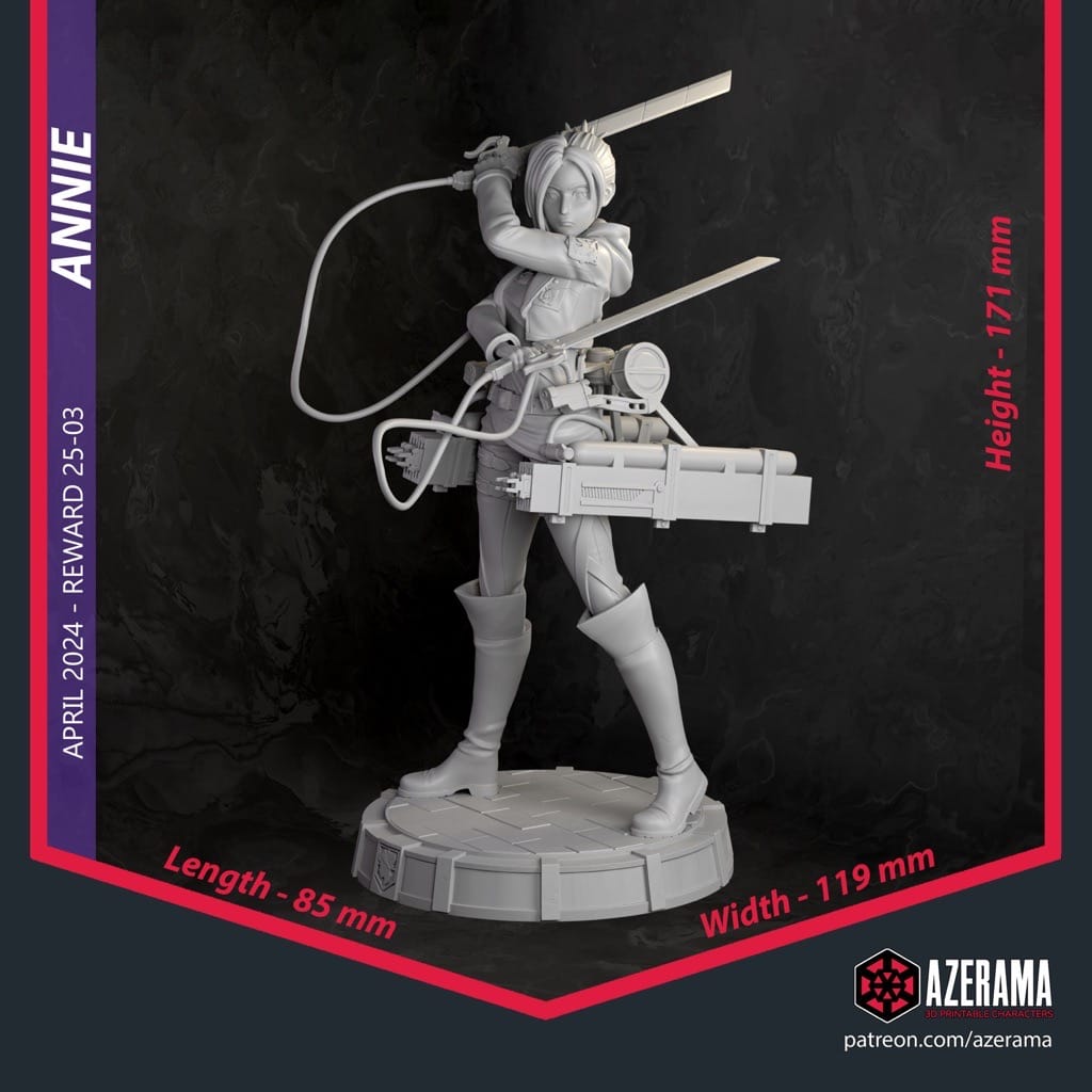 P站图纸印象馆 Azerama 进击的巨人 阿尼·利昂纳德 Azerama 进击的巨人 阿尼·利昂纳德