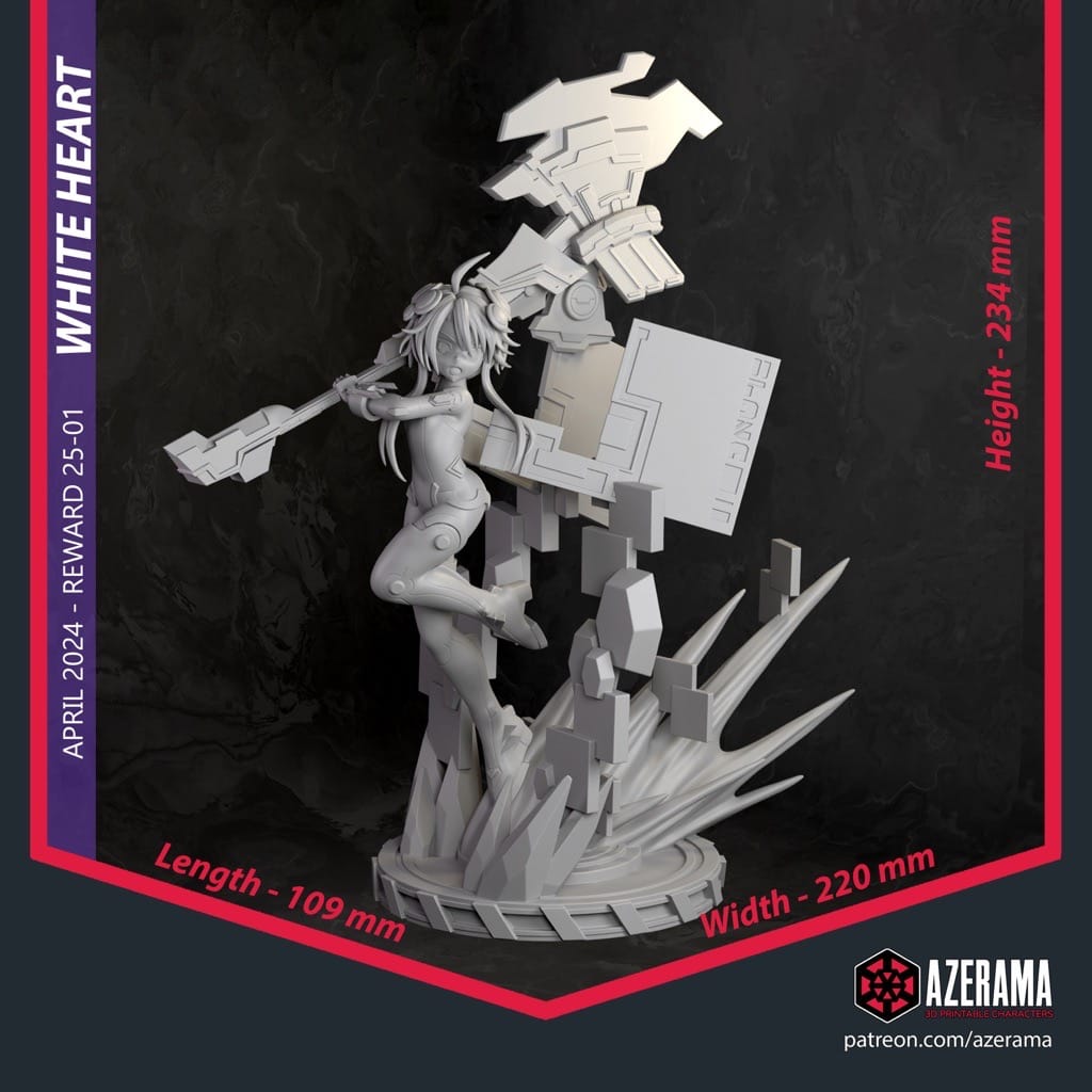 P站图纸印象馆 Azerama 超次元游戏海王星 白色之心 Azerama 超次元游戏海王星 白色之心