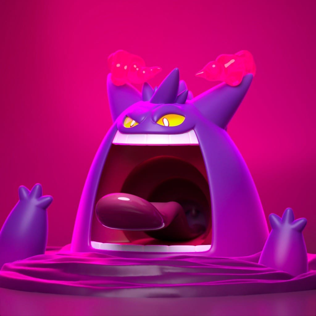 P站图纸印象馆 精灵宝可梦 耿鬼 精灵宝可梦 耿鬼