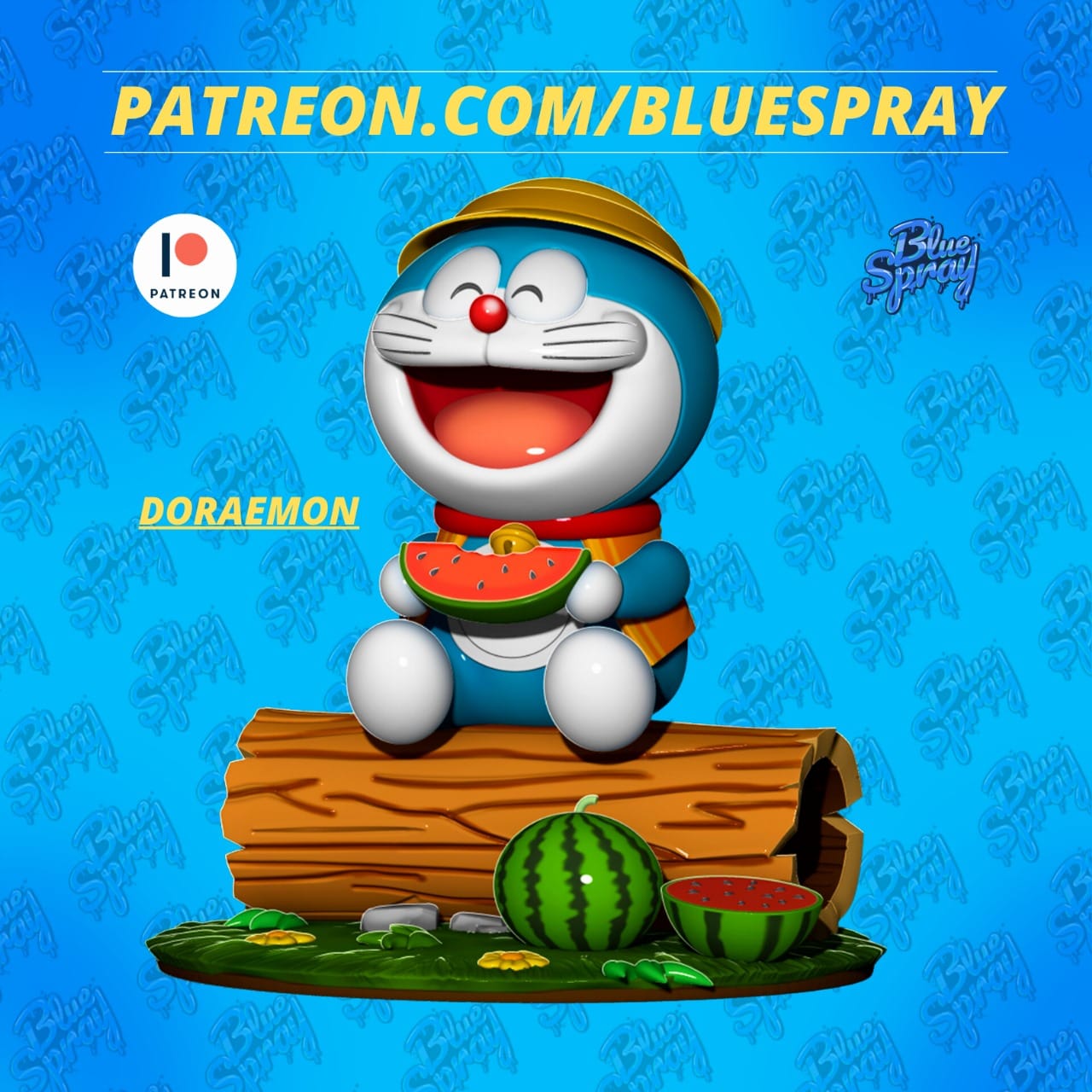 P站图纸印象馆 Blue Spray 多啦A梦 Blue Spray 多啦A梦