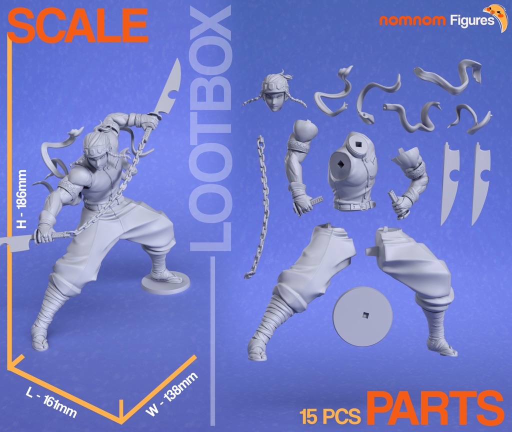 P站图纸印象馆 NomNom 鬼灭之刃 宇髄天元 NomNom 鬼灭之刃 宇髄天元