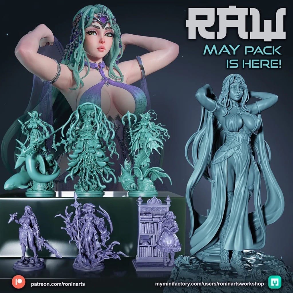 P站图纸印象馆 Ronin Arts 2024年5月图纸包 Ronin Arts 2024年5月图纸包