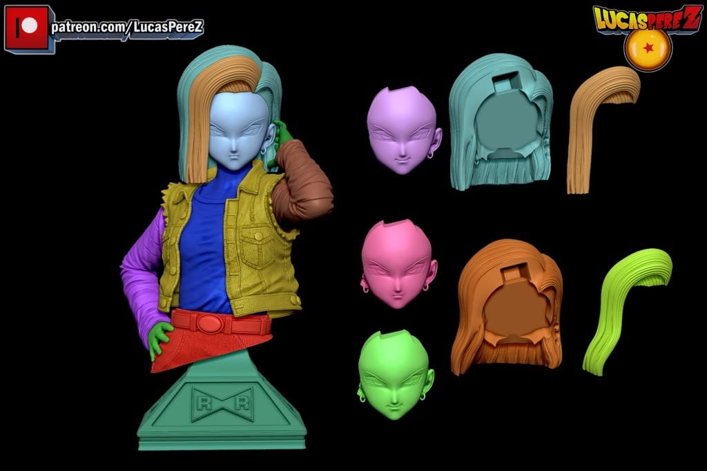 P站图纸印象馆 Lucas Perez 龙珠 人造人18号 Lucas Perez 龙珠 人造人18号