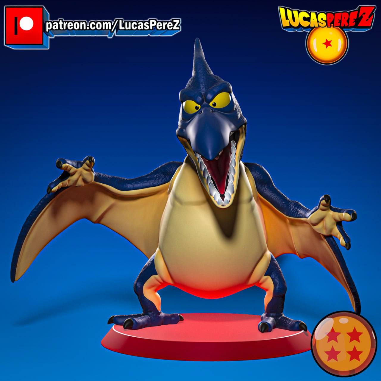 P站图纸印象馆 Lucas Perez 龙珠 翼手龙 Lucas Perez 龙珠 翼手龙