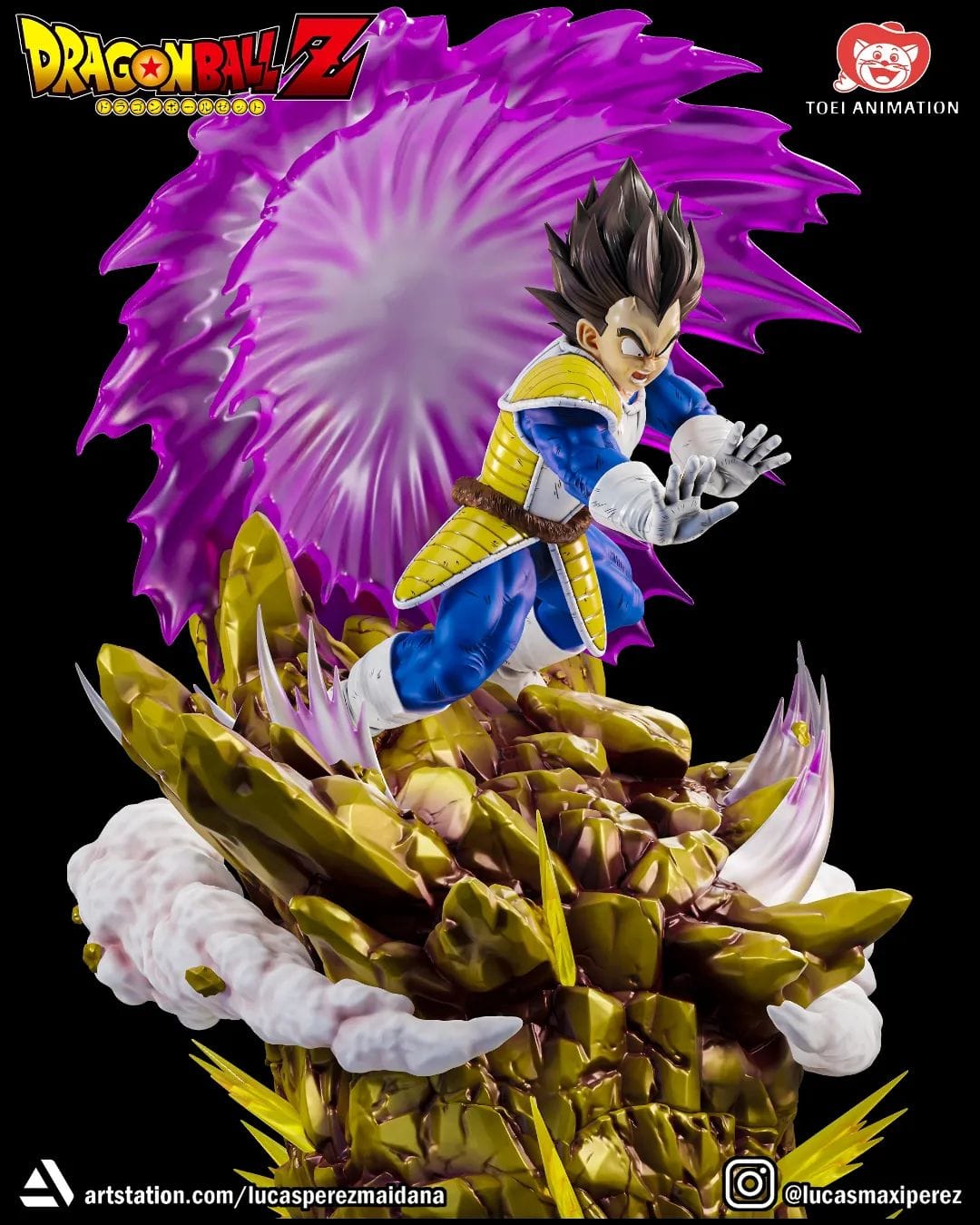 P站图纸印象馆 Lucas Perez 龙珠 悟空对战贝吉塔 Lucas Perez 龙珠 悟空对战贝吉塔