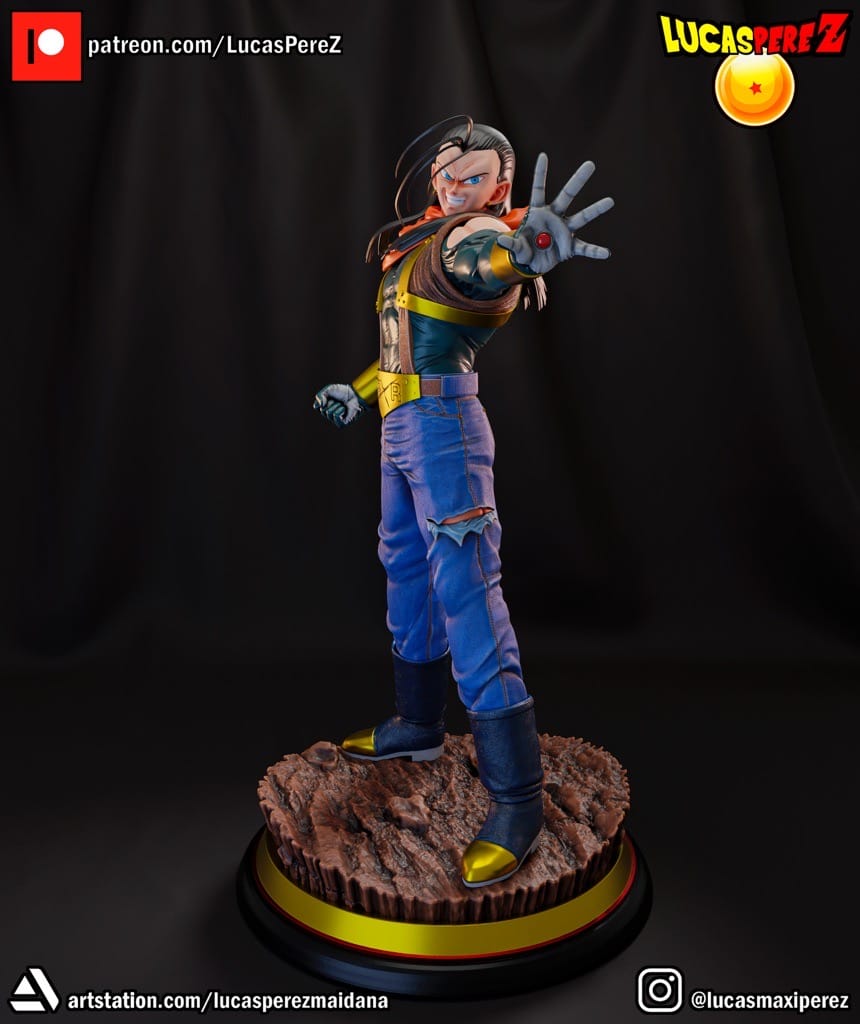 P站图纸印象馆 Lucas Perez 龙珠 超级17号 Lucas Perez 龙珠 超级17号