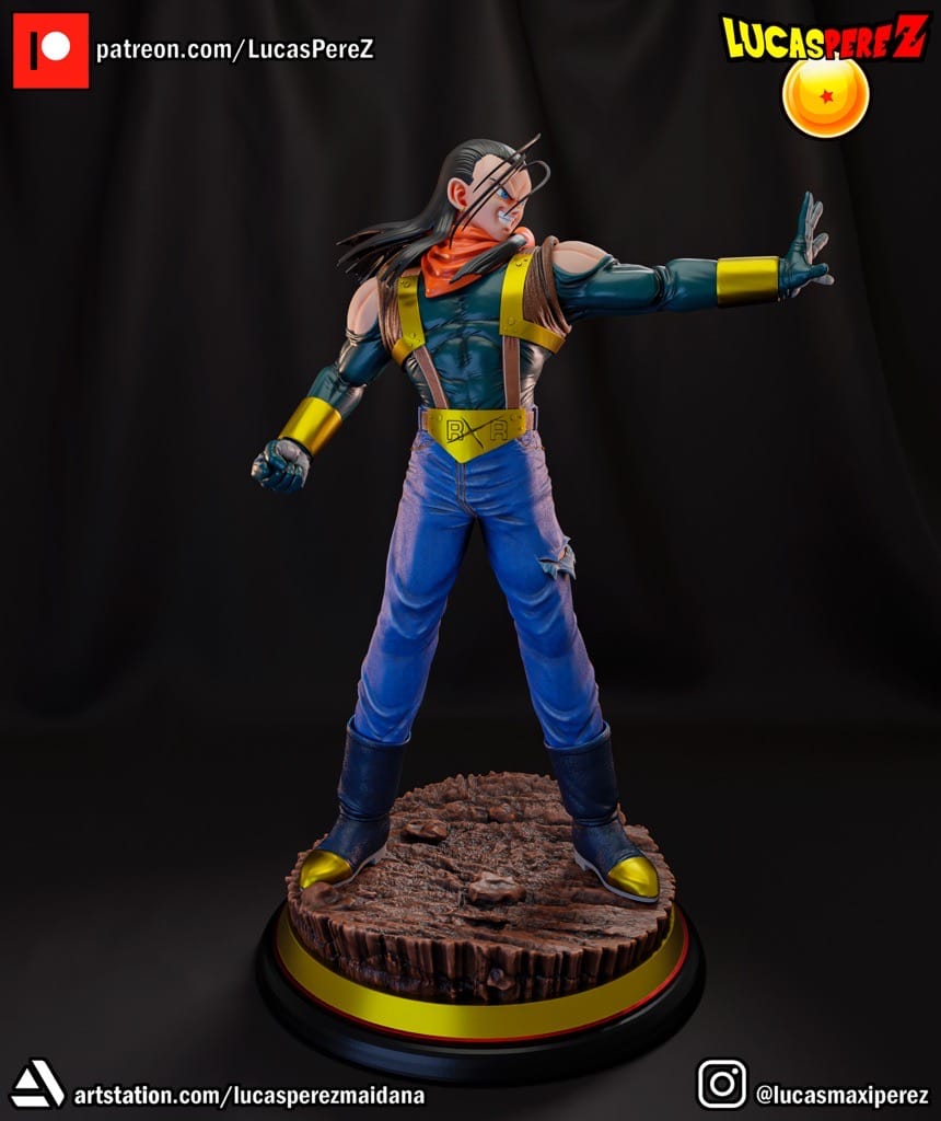 P站图纸印象馆 Lucas Perez 龙珠 超级17号 Lucas Perez 龙珠 超级17号