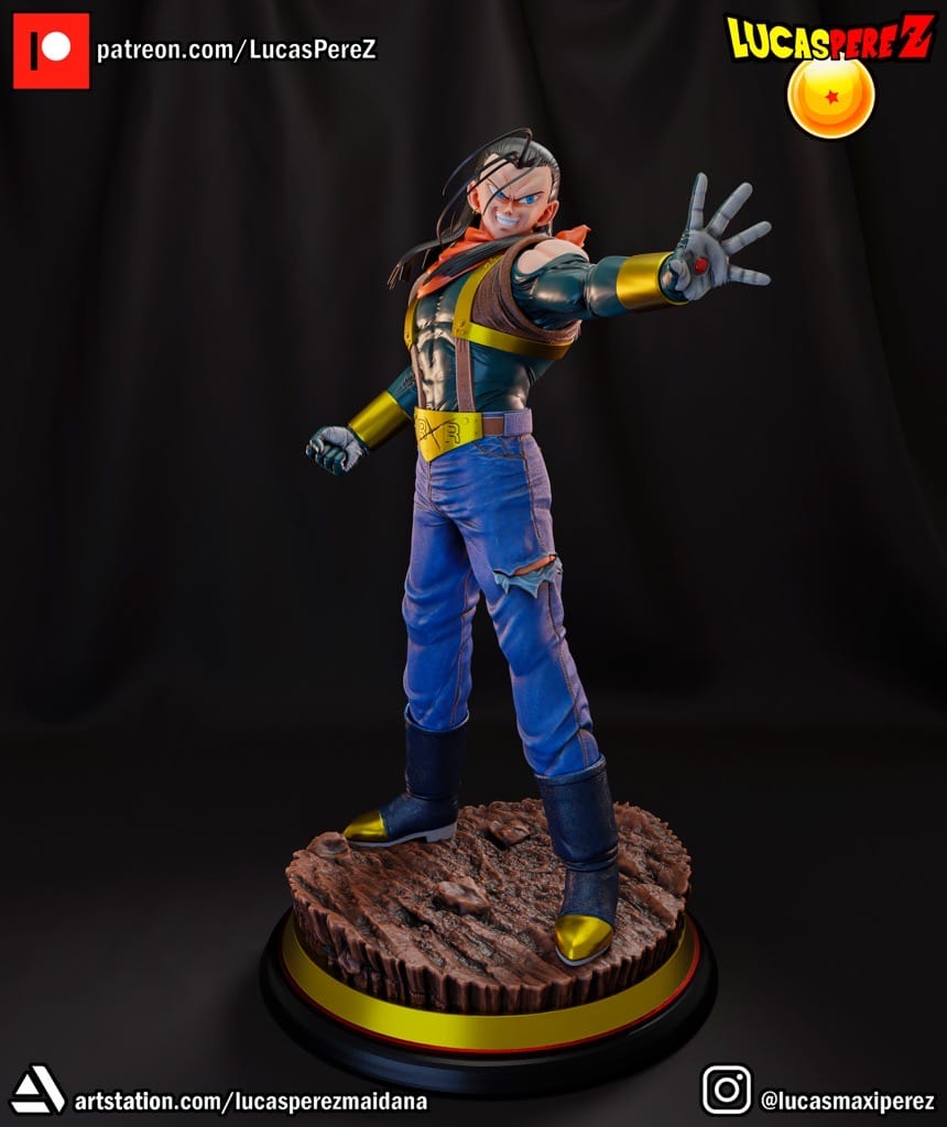 P站图纸印象馆 Lucas Perez 龙珠 超级17号 Lucas Perez 龙珠 超级17号