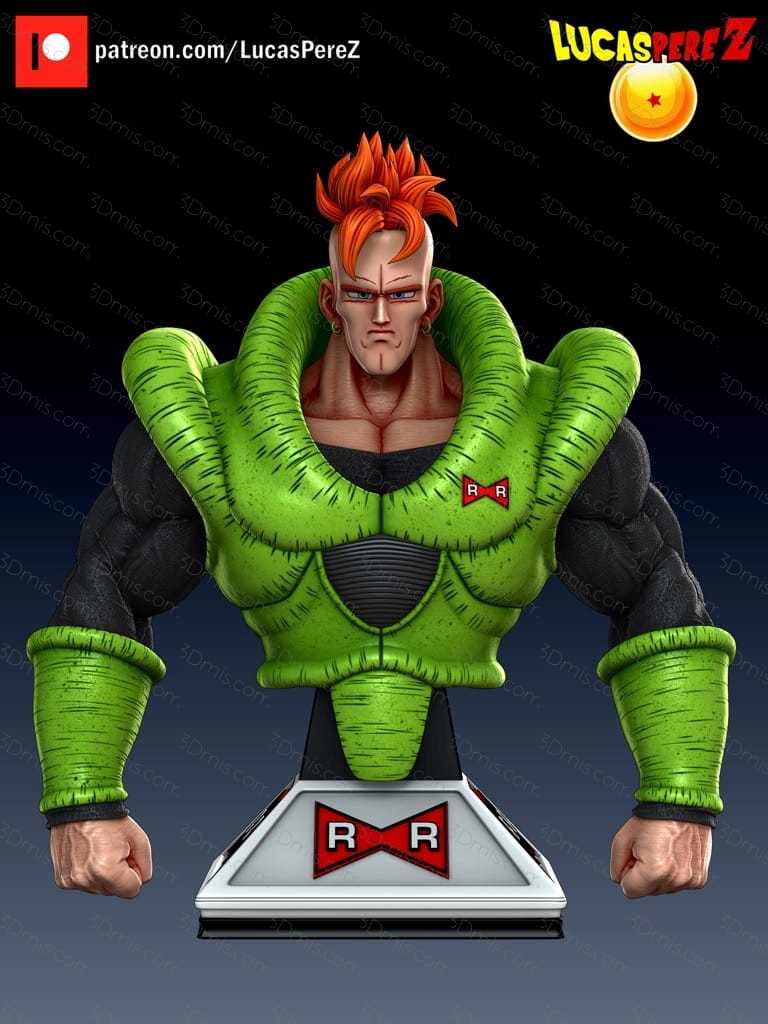 P站图纸印象馆 Lucas Perez 龙珠 人造人16号 Lucas Perez 龙珠 人造人16号