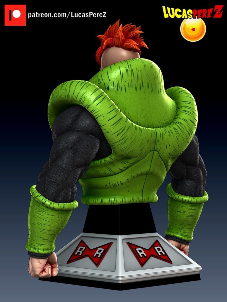 P站图纸印象馆 Lucas Perez 龙珠 人造人16号 Lucas Perez 龙珠 人造人16号