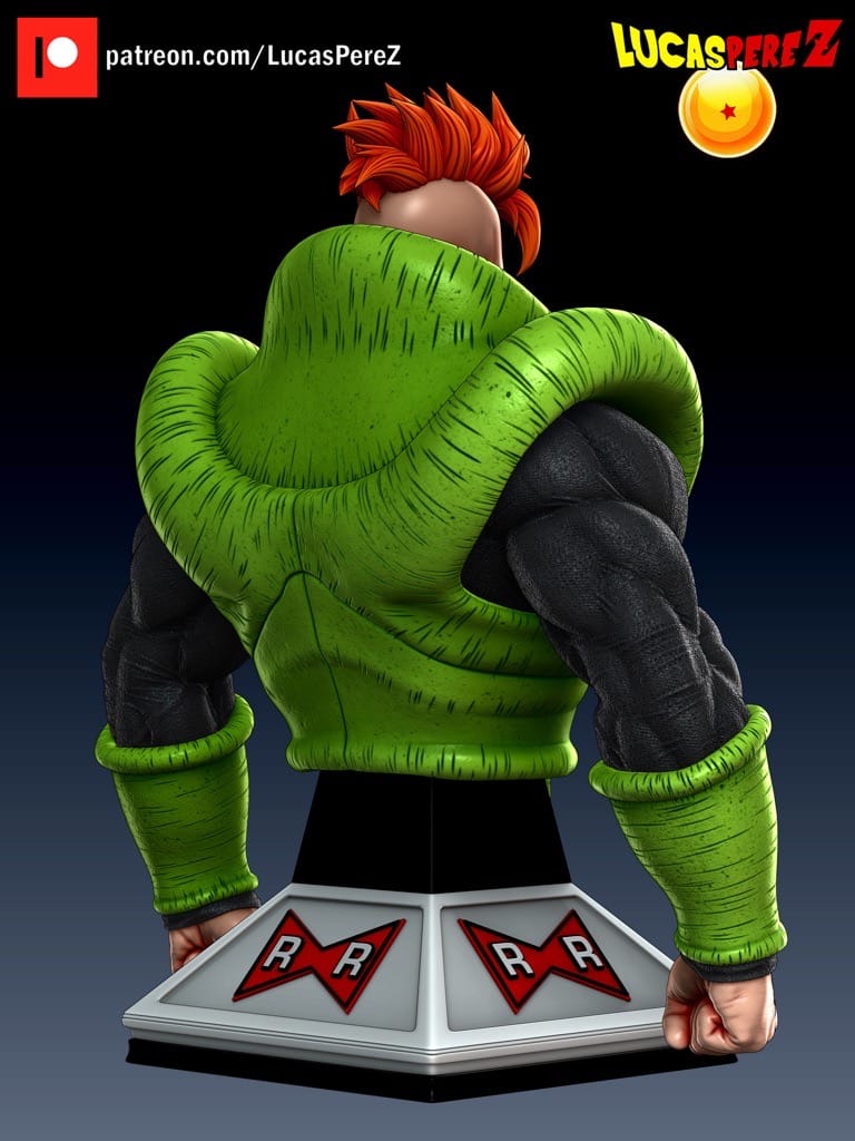 P站图纸印象馆 Lucas Perez 龙珠 人造人16号 Lucas Perez 龙珠 人造人16号