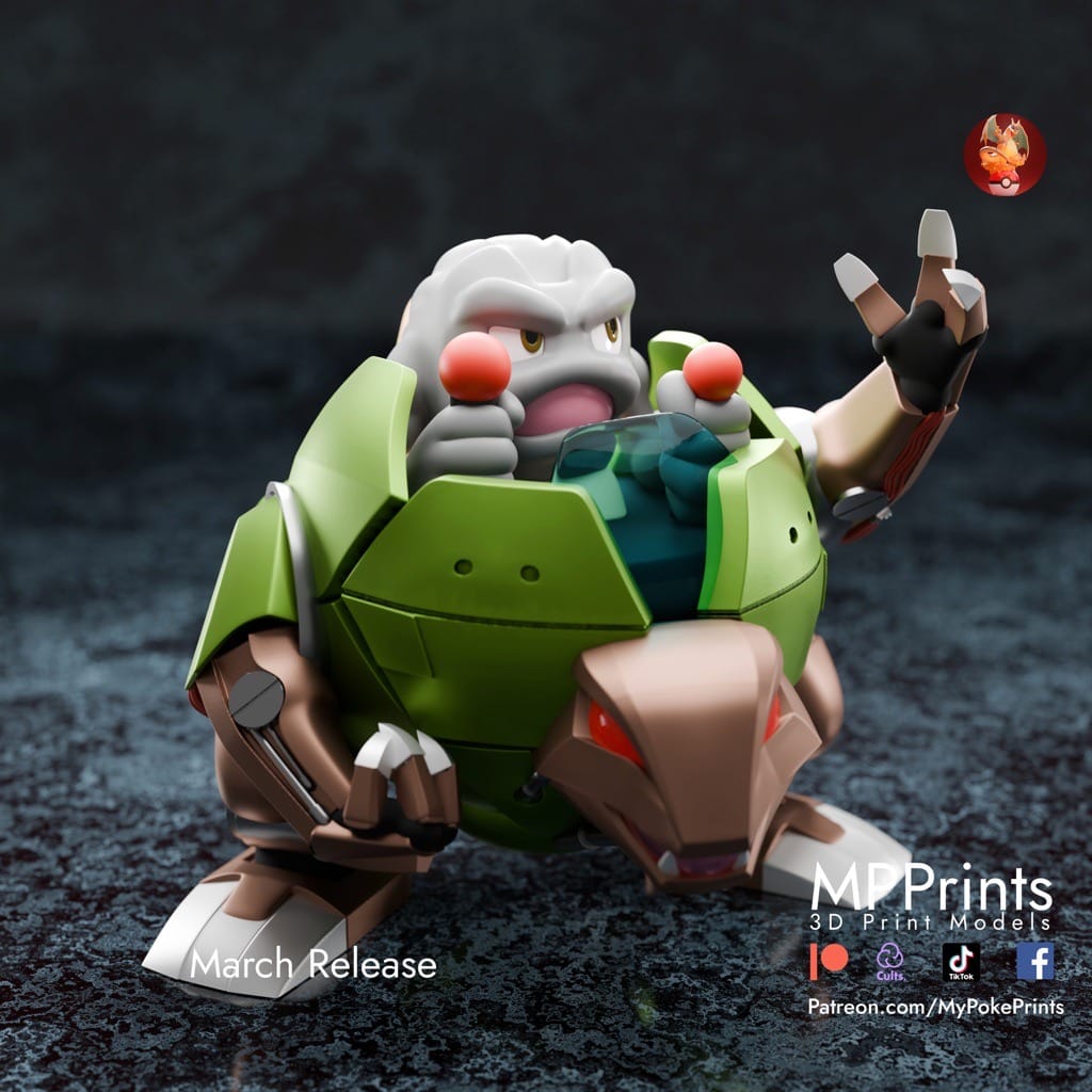 P站图纸印象馆 口袋妖怪 机甲机器人 口袋妖怪 机甲机器人