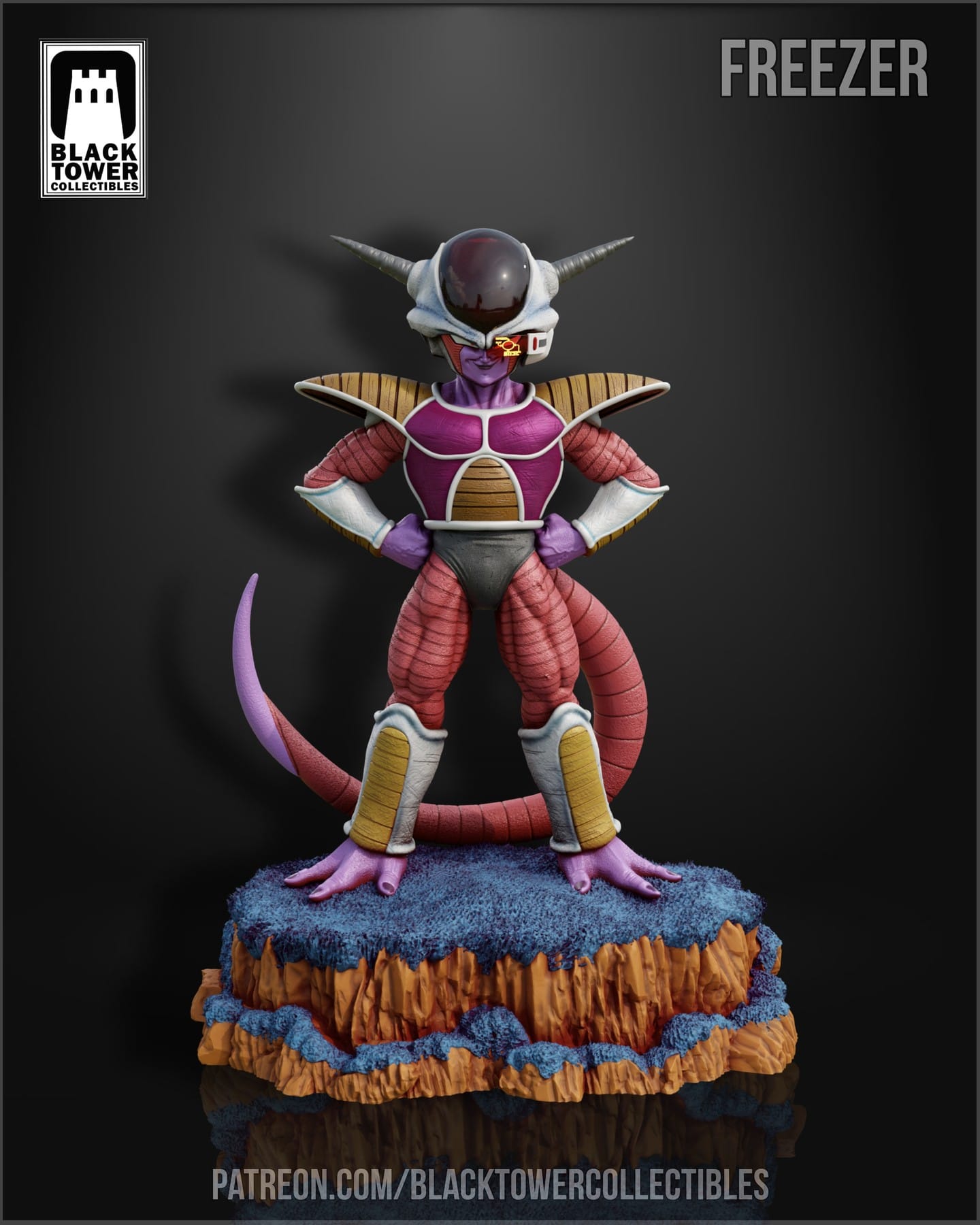 P站图纸印象馆 Black Towe 龙珠 弗利萨 Black Towe 龙珠 弗利萨