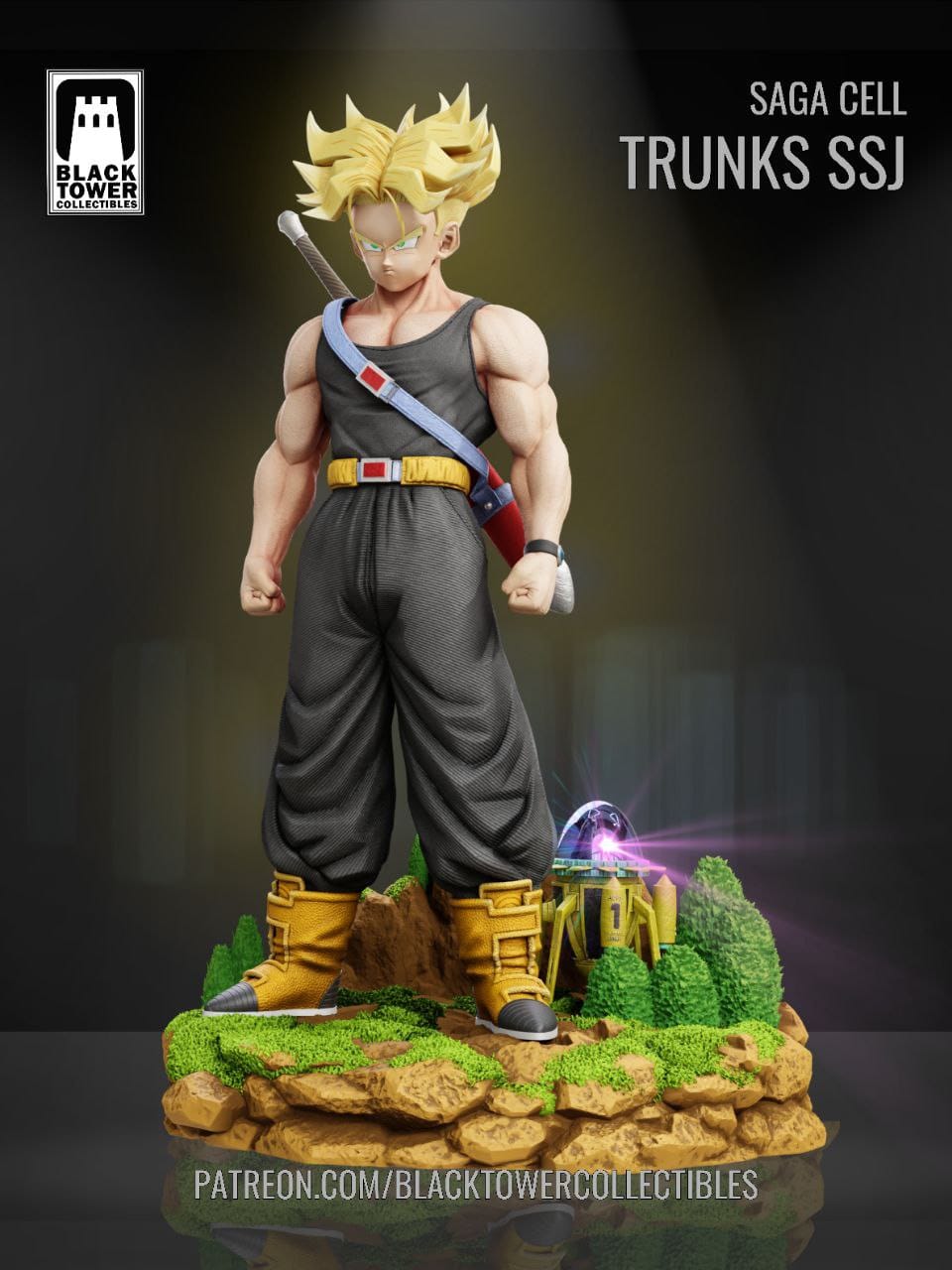 P站图纸印象馆 Black Towe 龙珠 特兰克斯 Black Towe 龙珠 特兰克斯