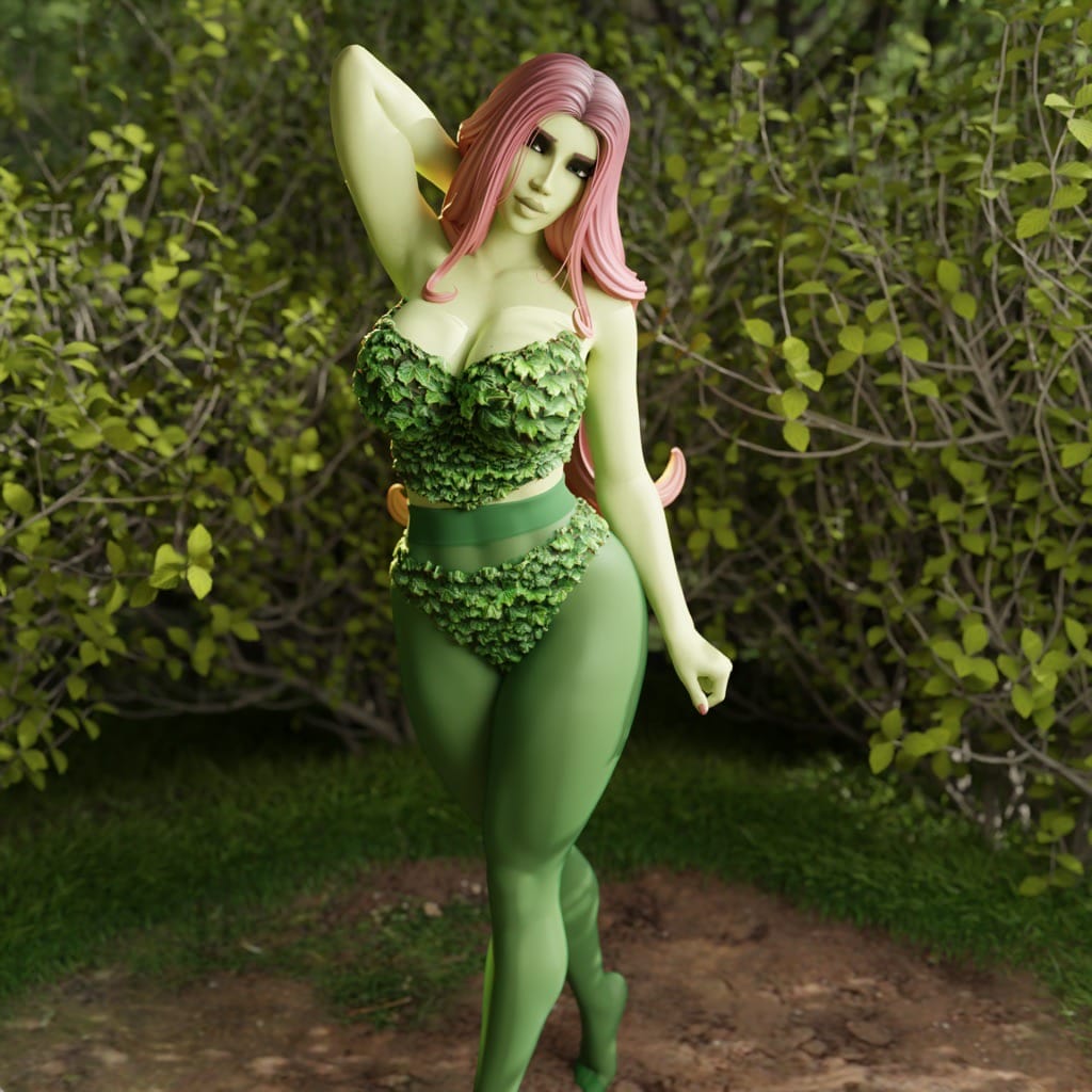 P站图纸印象馆 QB Works DC漫画 毒藤女 QB Works DC漫画 毒藤女