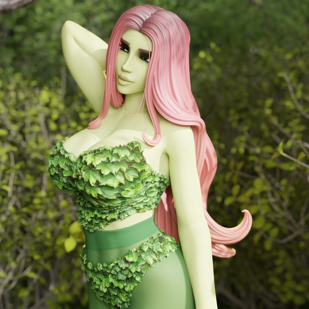 P站图纸印象馆 QB Works DC漫画 毒藤女 QB Works DC漫画 毒藤女