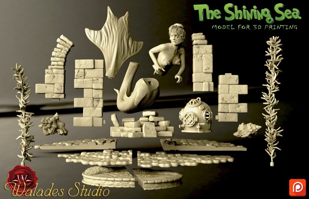 P站图纸印象馆 Walades 人鱼 Walades 人鱼