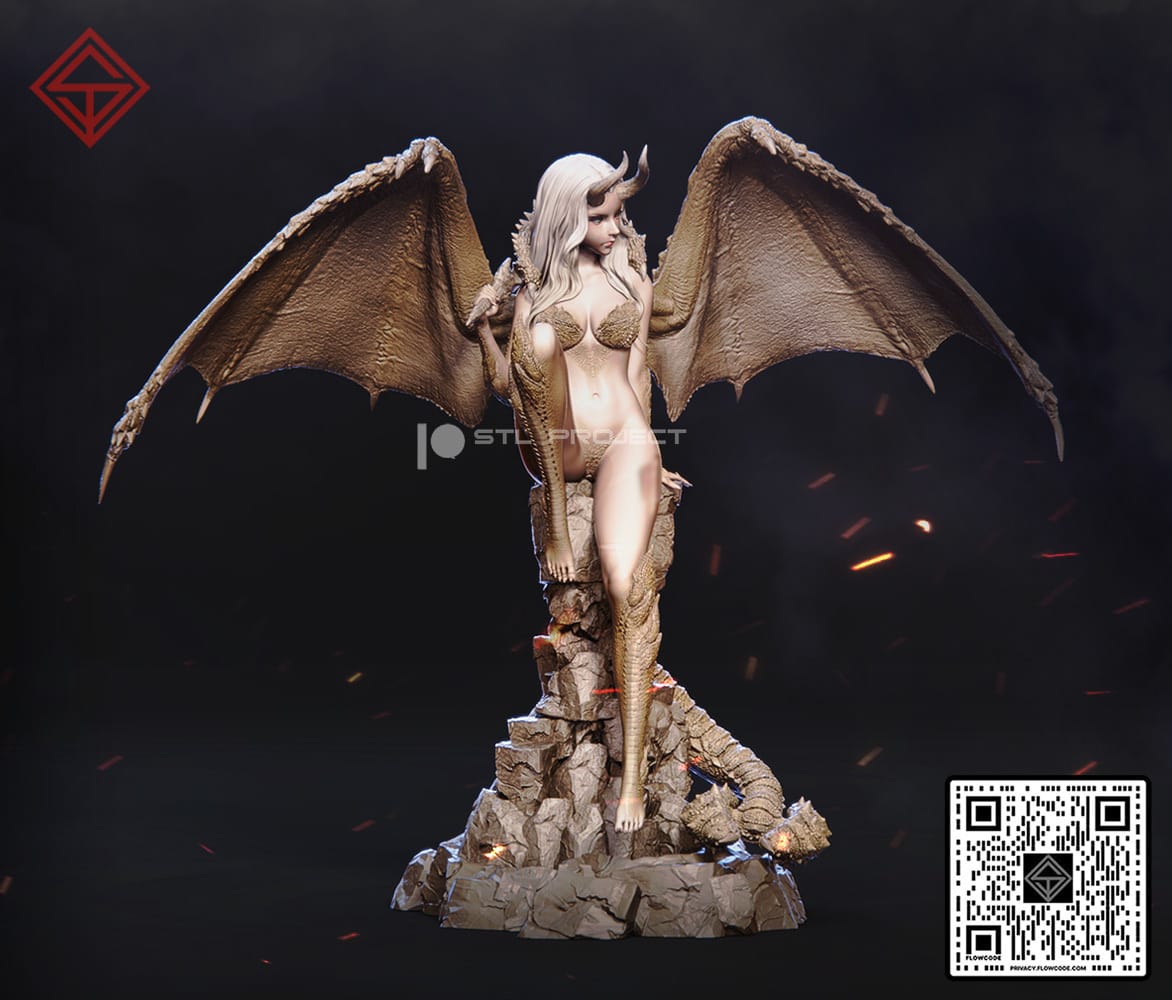 P站图纸印象馆 STL Project 小龙女 STL Project 小龙女