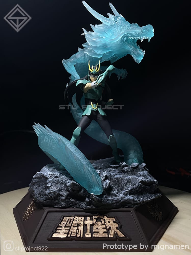 P站图纸印象馆 STL Project 圣斗士星矢 紫龙 STL Project 圣斗士星矢 紫龙