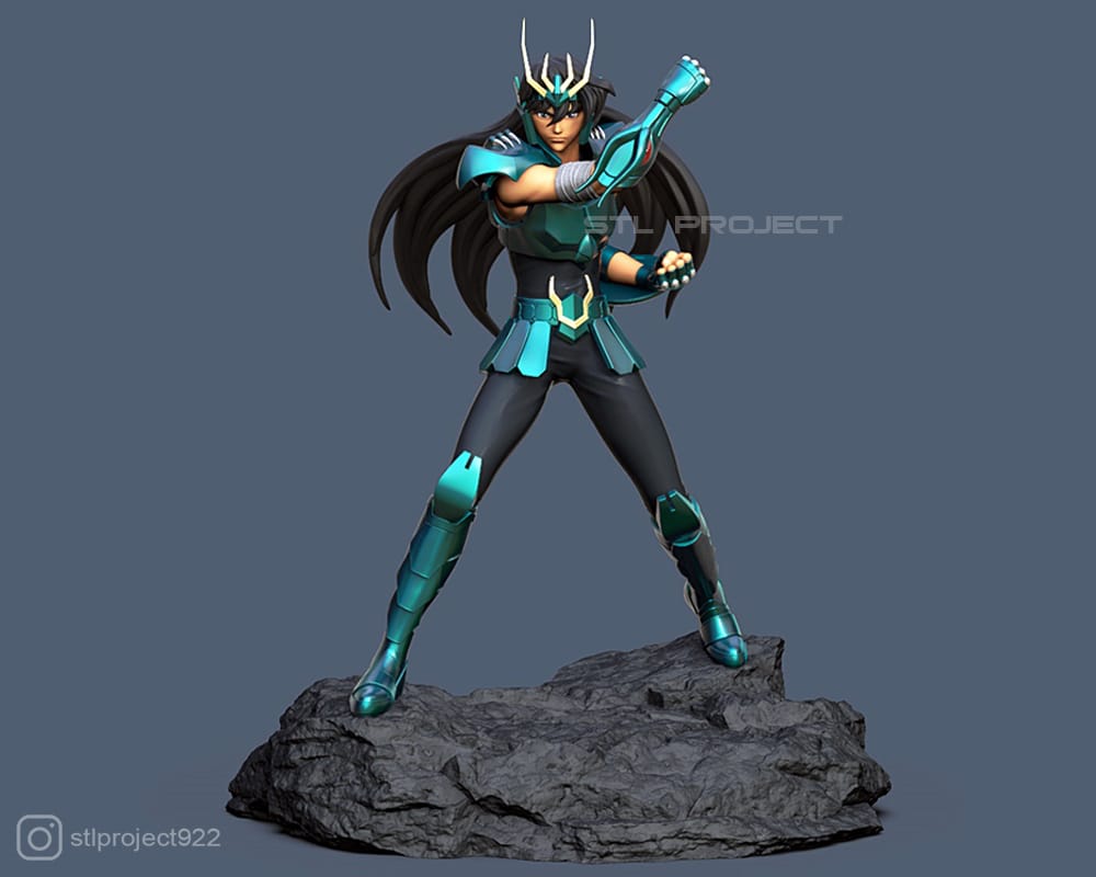 P站图纸印象馆 STL Project 圣斗士星矢 紫龙 STL Project 圣斗士星矢 紫龙