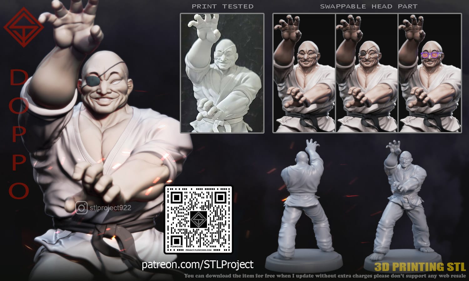 P站图纸印象馆 STL Project 刃牙 愚地独步 STL Project 刃牙 愚地独步