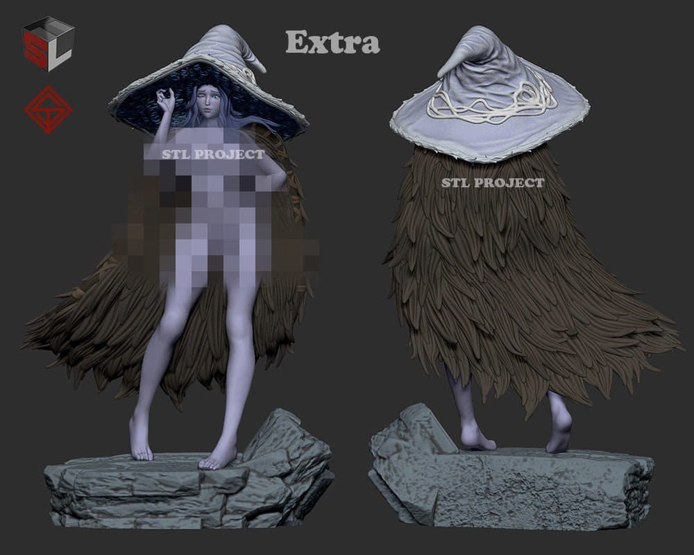 P站图纸印象馆 STL Project 艾尔登法环 菈妮 STL Project 艾尔登法环 菈妮