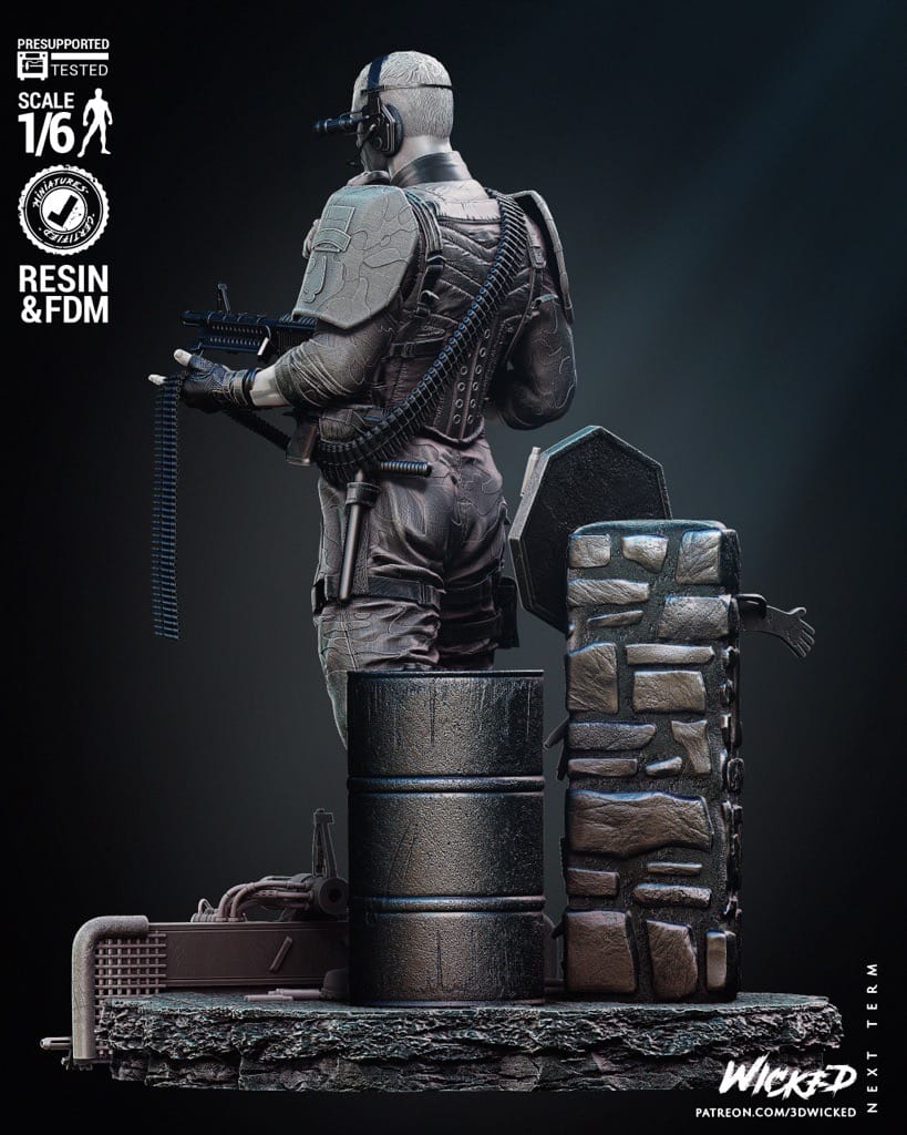 P站图纸印象馆 3DWicked 再造战士 安德鲁·斯科特 3DWicked 再造战士 安德鲁·斯科特