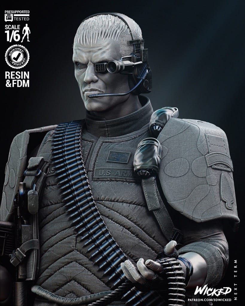 P站图纸印象馆 3DWicked 再造战士 安德鲁·斯科特 3DWicked 再造战士 安德鲁·斯科特