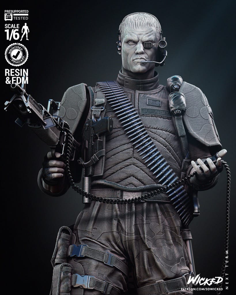 P站图纸印象馆 3DWicked 再造战士 安德鲁·斯科特 3DWicked 再造战士 安德鲁·斯科特