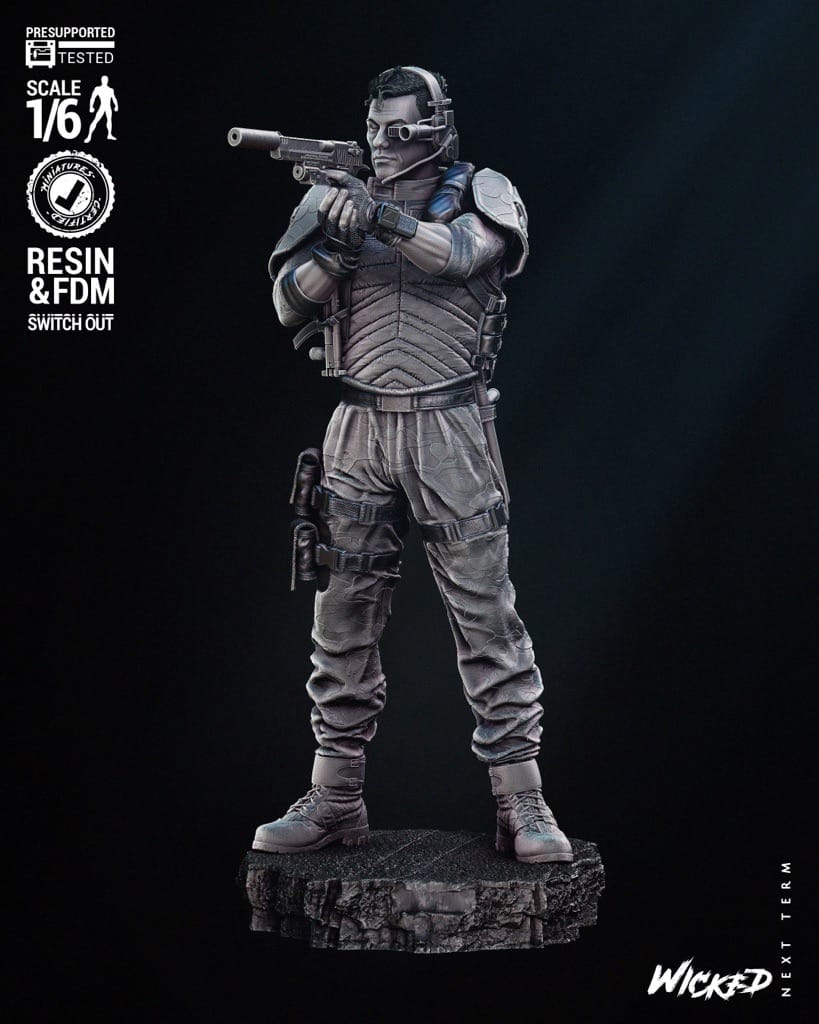 P站图纸印象馆 3DWicked 再造战士 吕克·德弗罗 3DWicked 再造战士 吕克·德弗罗