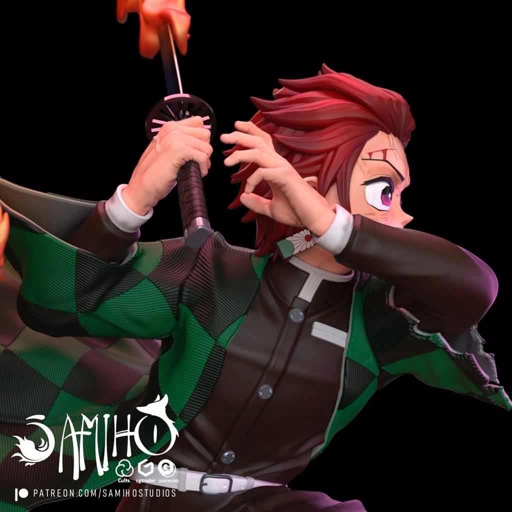 P站图纸印象馆 Samiho 鬼灭之刃 灶门炭治郎 Samiho 鬼灭之刃 灶门炭治郎